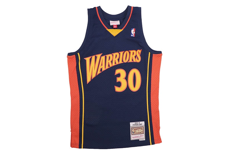 MITCHELL & NESS SWINGMAN JERSEY (GOLDEN STATE WARRIORS/ROAD/STEPHEN CURRY/#30/2009-10) SMJYGS18170-GSWNAVY09SCU