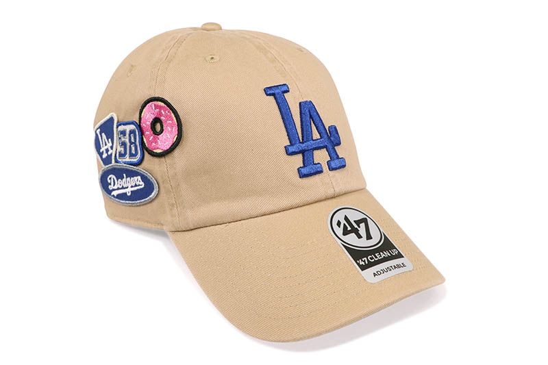 '47 LOS ANGELES DODGERS BADGES CLEAN UP CAP (KHAKI) 15173704