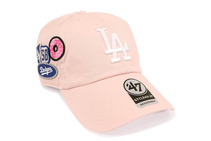 '47 LOS ANGELES DODGERS BADGES CLEAN UP CAP (PINK) 15173702