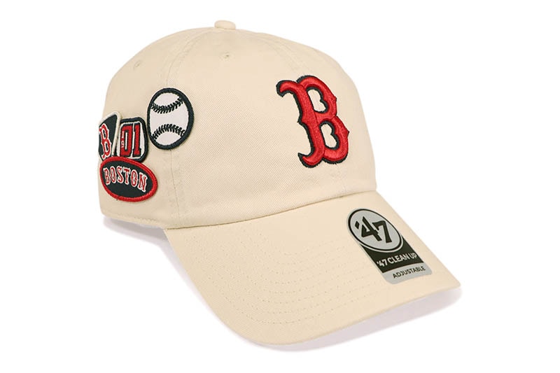 '47 BOSTON RED SOX BADGES CLEAN UP CAP (NATURAL) 15173705