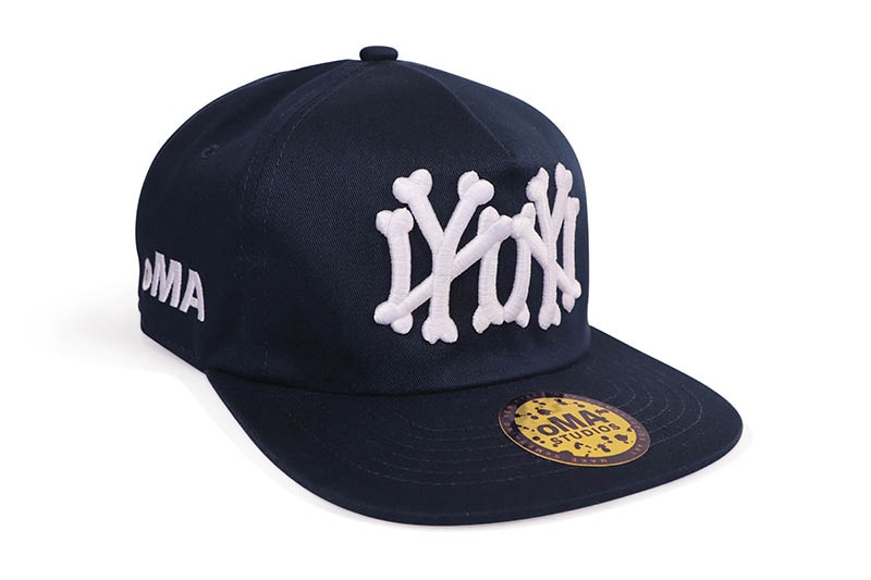 oMA STUDIOS NY NY BONES HAT (NAVY) | Brand,M-R,oMA STUDIOS
