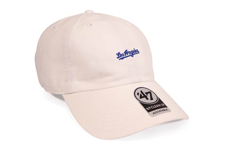 '47 LOS ANGELES DODGERS '47 BASE RUNNER SCRIPT CLEAN UP CAP (WHITE) 14751374
