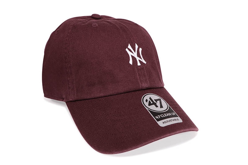 '47 NEW YORK YANKEES '47 BASE RUNNER CLEAN UP CAP (DARK MAROON) 14751385