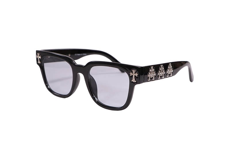グロウアラウンド クロスサングラス ICE LAB TRI-CROSS RHINESTONE SUNGLASSES (LIGHT SHADE/SILVER) ASG