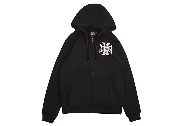 WEST COAST CHOPPERS OG CLASSIC HOODY ZIP (WCCHD0010ZW:BLACK
