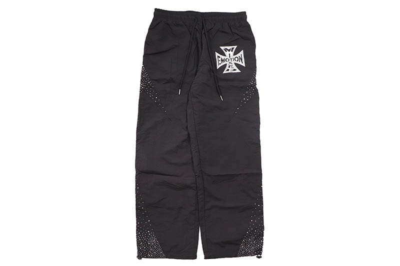 MIXED EMOTION BLACK CLASSIC NYLON PANTS