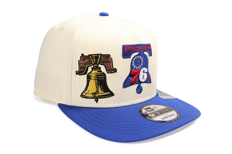 NEW ERA PHILADELPHIA 76ERS HWC AF 9FIFTY SNAPBACK CAP (LIBERTY