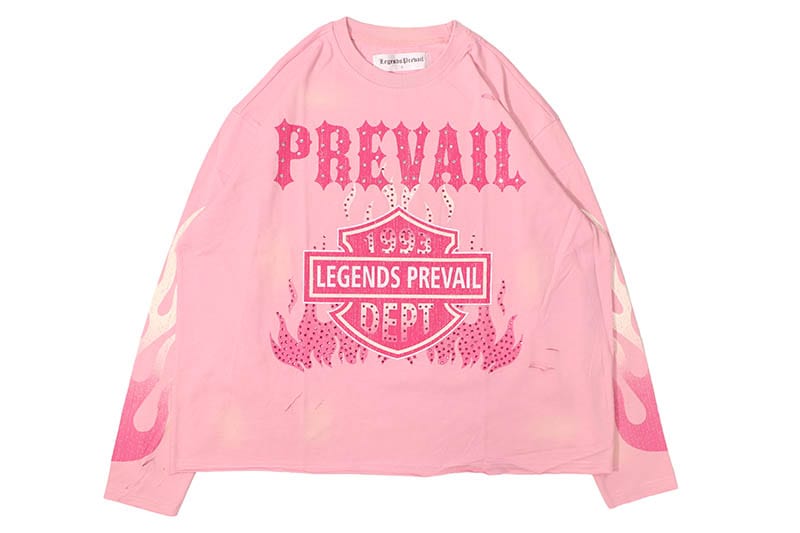 LEGENDS PREVAIL MOTOR FLAMES LONG SLEEVE (LP-KT-127:PINK)
