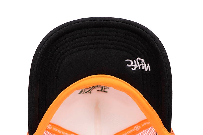 TWNTY TWO NY FVCKING CITY TRUCKER HAT (ORANGE/BLACK)