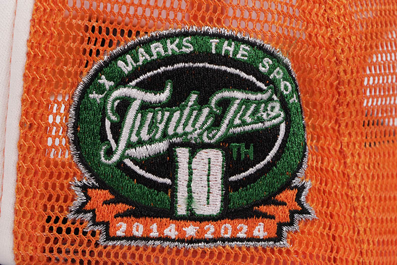 TWNTY TWO NY FVCKING CITY TRUCKER HAT (ORANGE/BLACK)