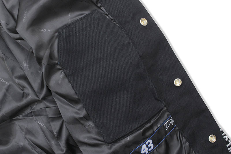 JH Design BUBBA WALLACE #BLACKLIVESMATTER NASCAR TWILL JACKET (BW0303BLM0:BLACK)