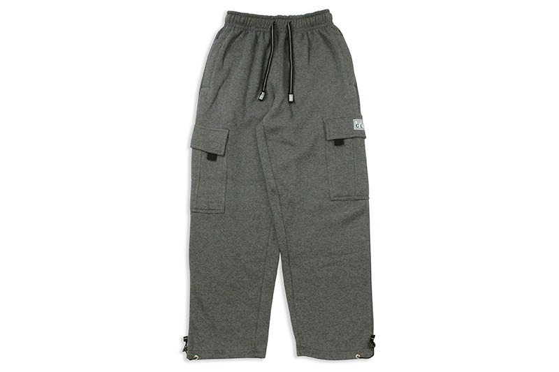 PRO CLUB HEAVYWEIGHT FLEECE CARGO PANTS (CHARCOAL)