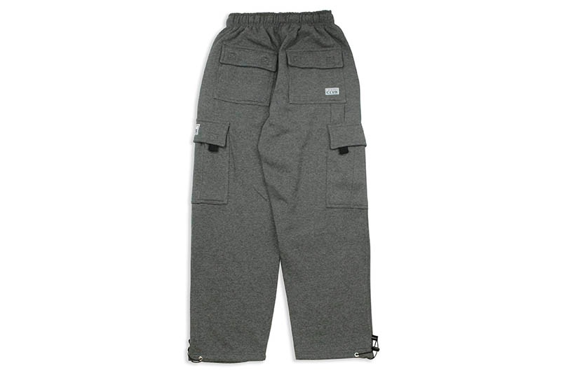 PRO CLUB HEAVYWEIGHT FLEECE CARGO PANTS (CHARCOAL)