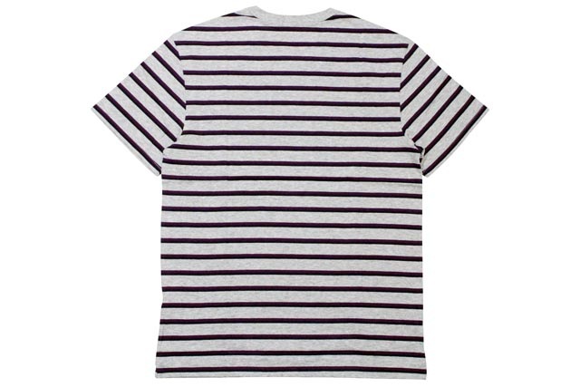 LACOSTE JERSEY STRIPED CREWNECK T-SHIRTS(TH6583 51/OR5:GREY��PURPLE��NAVY)