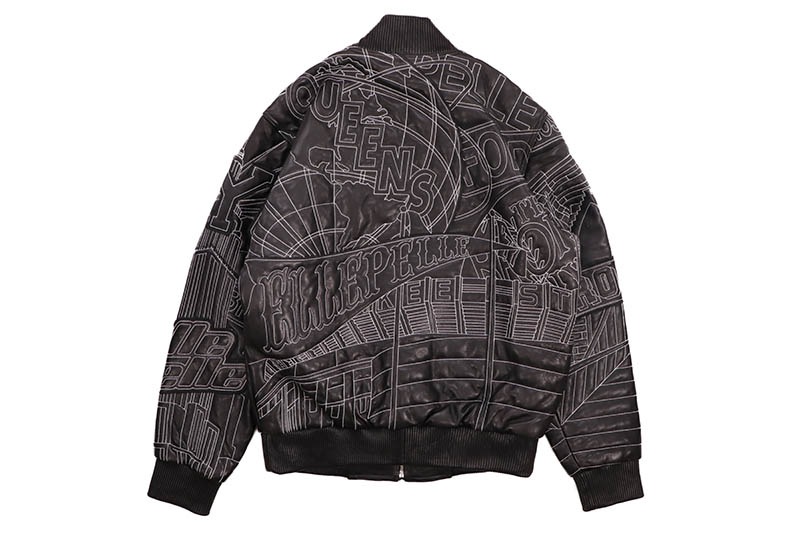 Pelle Pelle NYC BORO QUILTED JACKET (325-37536-BKW:BLACK/WHITE)