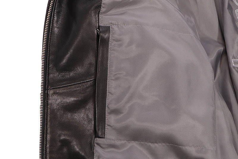 Pelle Pelle NYC BORO QUILTED JACKET (325-37536-BKW:BLACK/WHITE)