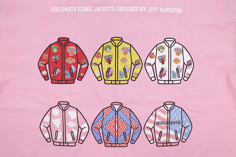 DIPLOMATS EMPIRE x JEFF HAMILTON SPECIAL COLLABORATION TEE (PINK)