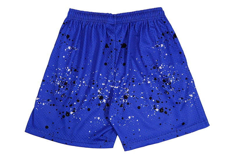 floor914 ハーフパンツペイント FLR914 usdrip drip FLOOR 914 POWDER BLUE SPLATTER SHORTS | すべての商品