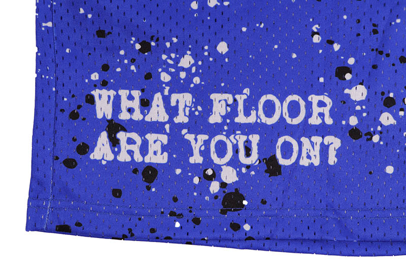 FLOOR 914 MIDNIGHT BLUE SPLATTER SHORTS