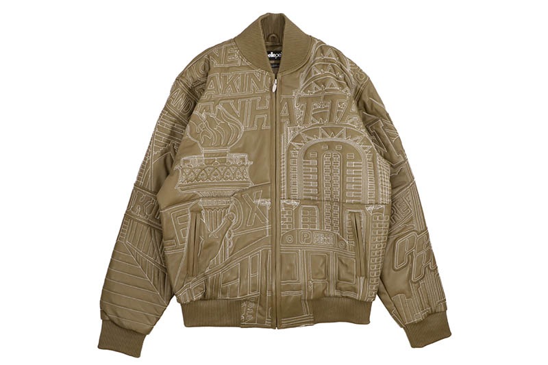 Pelle Pelle NYC BORO QUILTED JACKET (325-37536-OLI:OLIVE/IVORY)