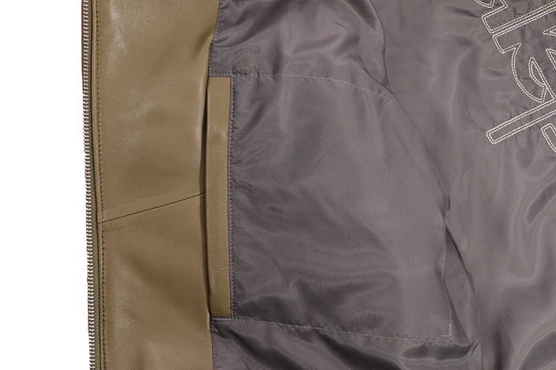 Pelle Pelle NYC BORO QUILTED JACKET (325-37536-OLI:OLIVE/IVORY)