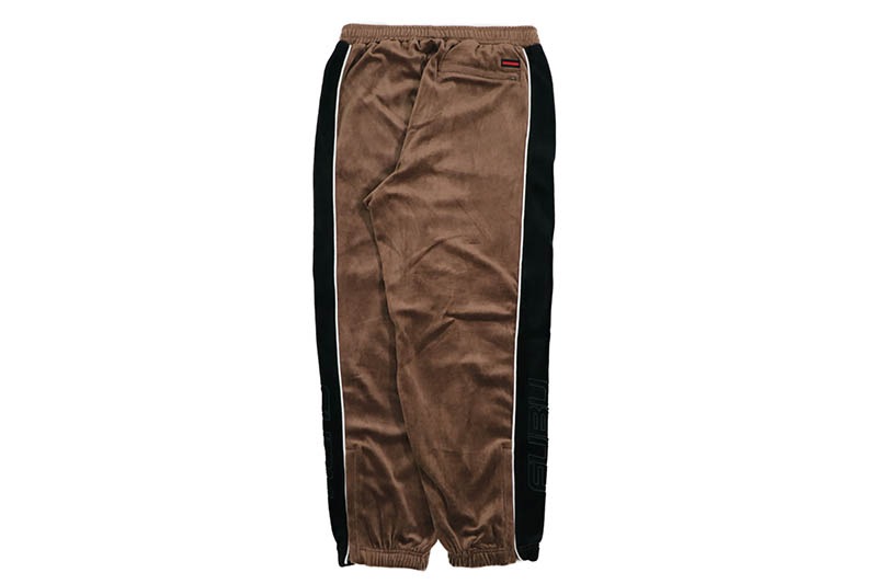 FUBU VELOR TRACK PANTS (FAM-52501:BROWN)