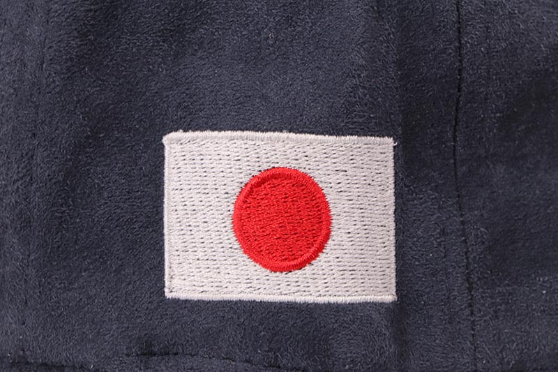 oMA STUDIOS NY KANJI JAPAN SUEDE HAT (NAVY)