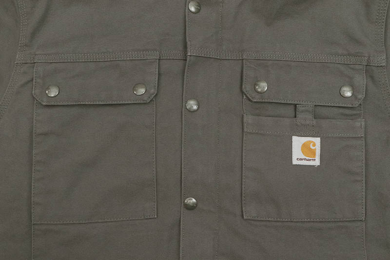 Carhartt RELAXED FIT WASHED DUCK SHERPA-LINED UTILITY JACKET (103826/039:GVL)