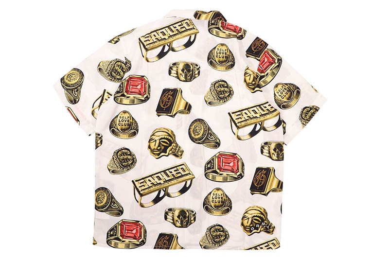 GRIMEY THE OG TOUR BUTTON UP SHIRT (GHS797:OFF WHITE)
