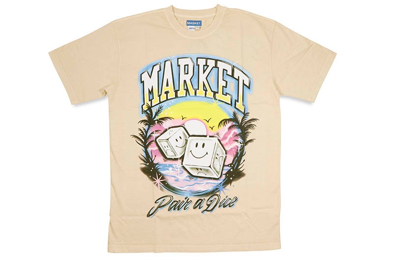 MARKET SMILEY PAIR OF DICE T-SHIRT (ECRU) 399001360 | SALE1