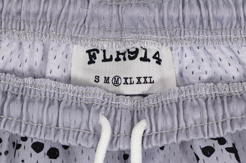 FLOOR 914 CEMENT GREY SPLATTER SHORTS