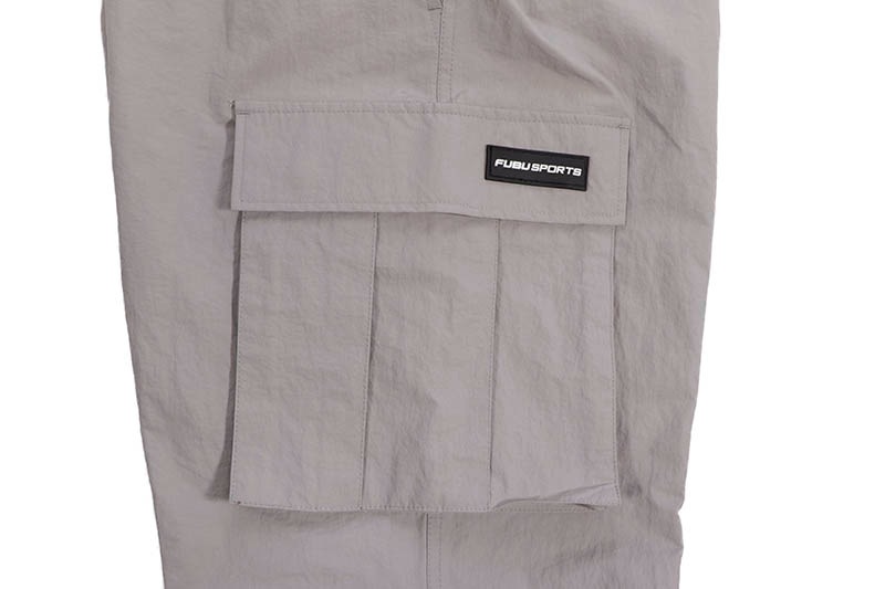 FUBU NYLON EASY CARGO PANTS (FAM-42502:GRAY)