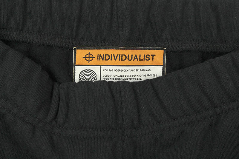 INDIVIDUALIST CUBISM FLEECE PANT (BLACK)