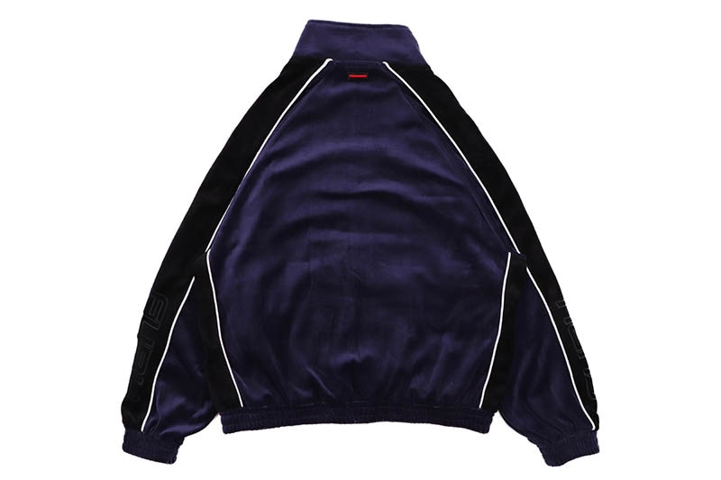 FUBU VELOR TRACK JACKET (FAM-52715:NAVY)