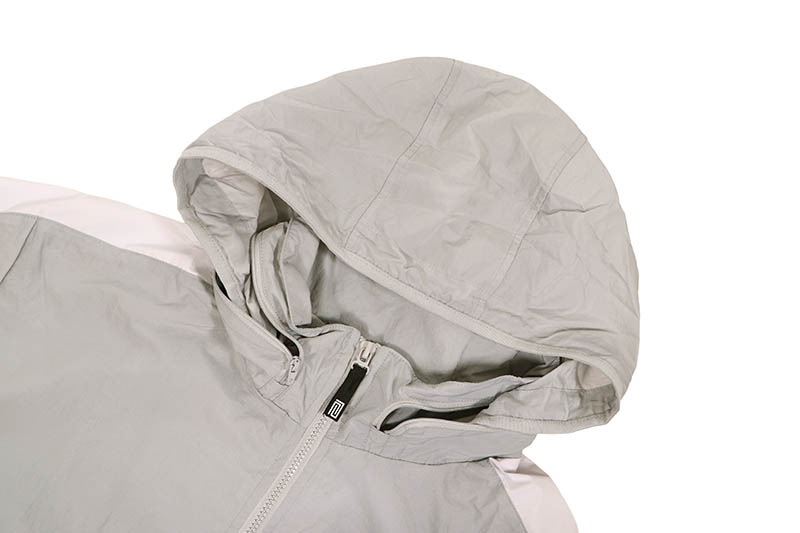 PRO CLUB FULL COURT WINDBREAKER JACKET (GRAY/SNOW WHITE) 03PC0303