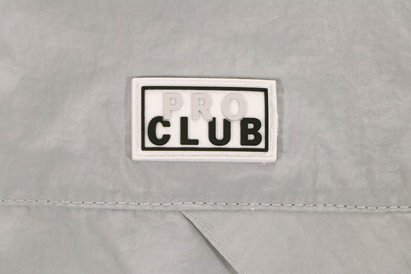 PRO CLUB FULL COURT WINDBREAKER JACKET (GRAY/SNOW WHITE) 03PC0303