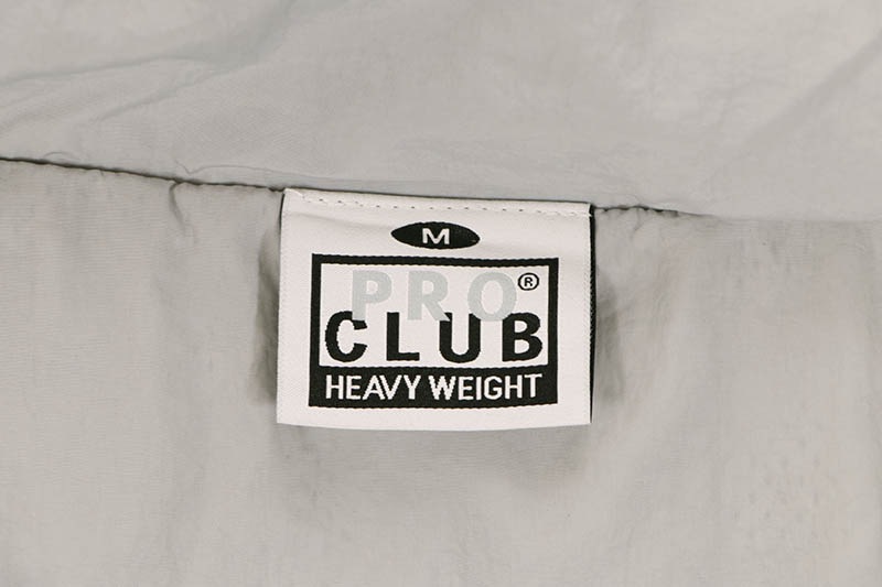 PRO CLUB FULL COURT WINDBREAKER JACKET (GRAY/SNOW WHITE) 03PC0303