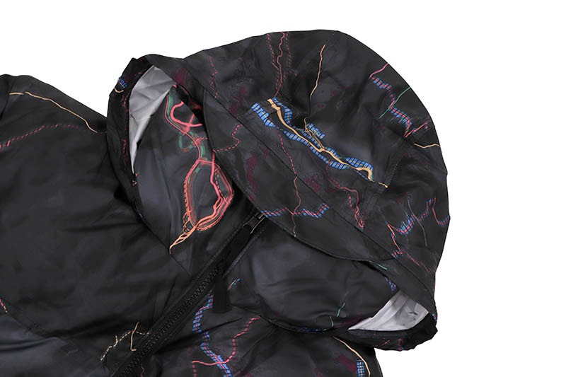 THE NORTH FACE 1996 RETRO NUPTSE JACKET (NF0A3C8DIRI:TNF BLACK/TRAIL GLOW PRINT)