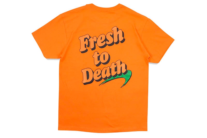 CLASSIC MATERIAL NY FRESH TO DEATH TEE (ORANGE)