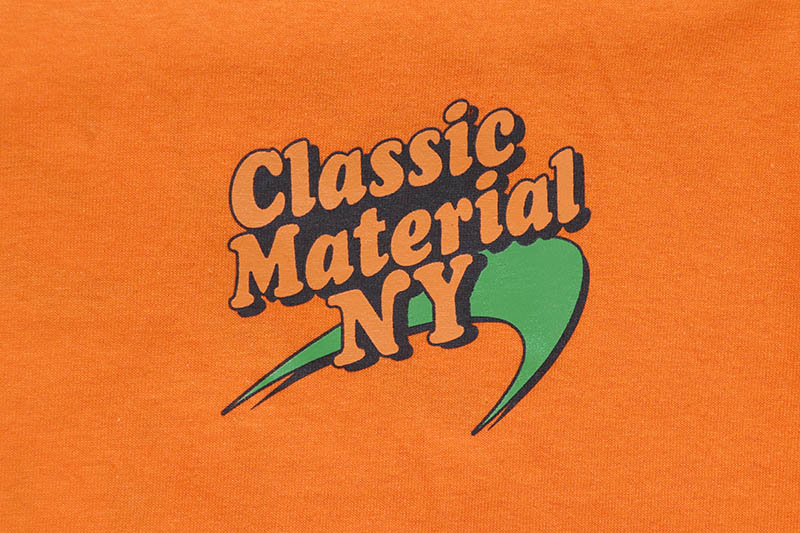 CLASSIC MATERIAL NY FRESH TO DEATH TEE (ORANGE)