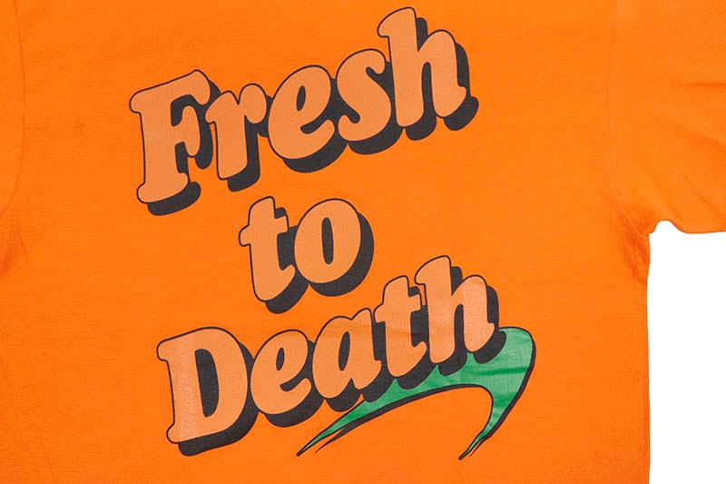 CLASSIC MATERIAL NY FRESH TO DEATH TEE (ORANGE)