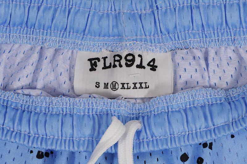 専用 FLR914 FLOOR 914 POWDER BLUE SPLATTER SHORTS | すべての商品