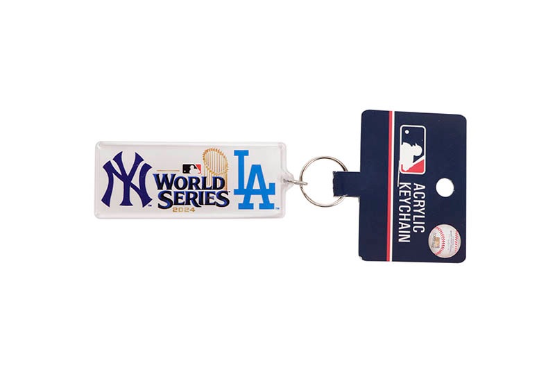 MLB 2024 WORLD SERIES DUELING TEAMS YANKEES / DODGERS ACRYLIC KEYCHAIN