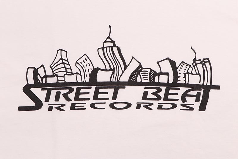 CLASSIC MATERIAL NY STREET BEAT RECORDS T-SHIRTS (WHITE)