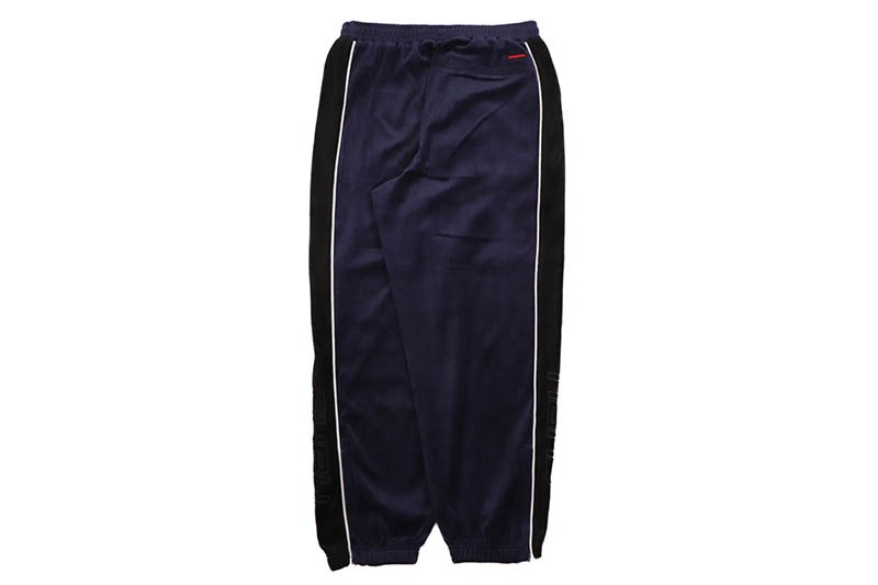FUBU VELOR TRACK PANTS (FAM-52501:NAVY)