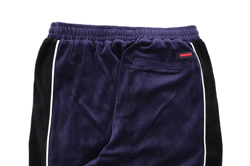 FUBU VELOR TRACK PANTS (FAM-52501:NAVY)