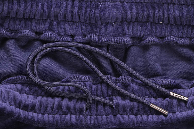 FUBU VELOR TRACK PANTS (FAM-52501:NAVY)