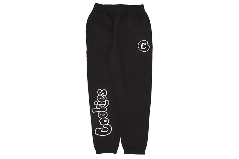 COOKIES ORIGINAL MINT OUTLINE SWEATPANTS (BLACK/WHITE) CM253BPP01