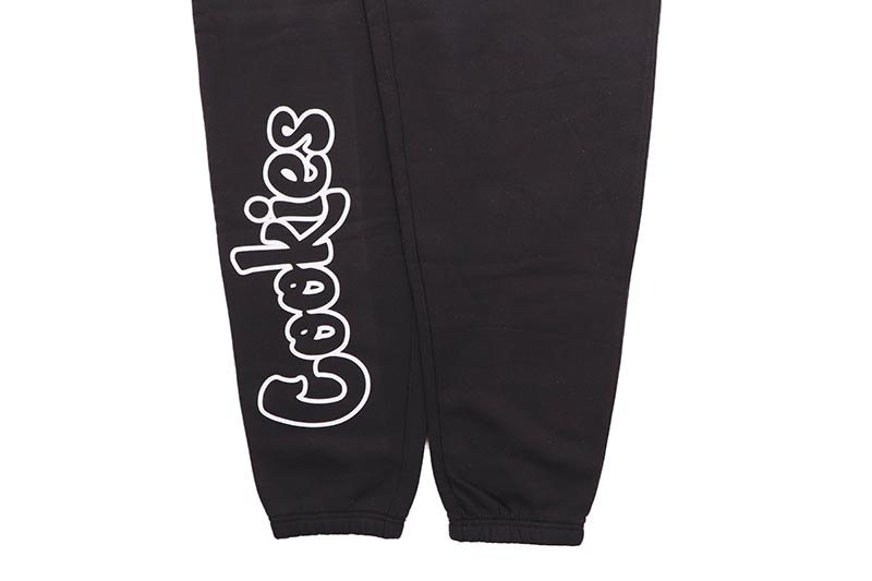 COOKIES ORIGINAL MINT OUTLINE SWEATPANTS (BLACK/WHITE) CM253BPP01