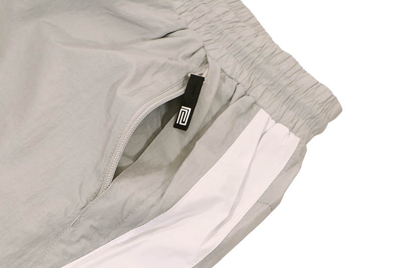 PRO CLUB FULL COURT WINDBREAKER PANTS (GRAY/SNOW WHITE) 03PC0503